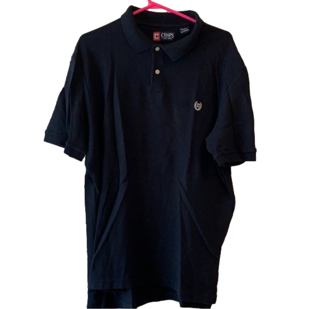 Chaps Navy Blue Polo XL